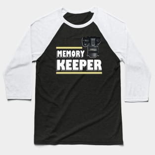 Memory Keeper Reflex Camera Photographer Baseball T-Shirt